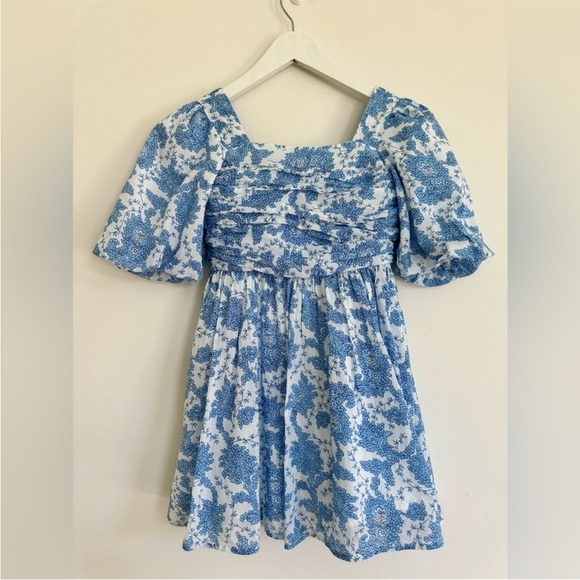 Bardot Blue and White Ruffled Sundress - Picture 3 of 4